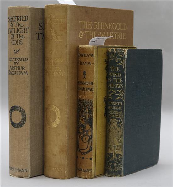 Wagner, The Rhinegold & the Valkyrie, illus Rackham, 1912 and three other volumes,